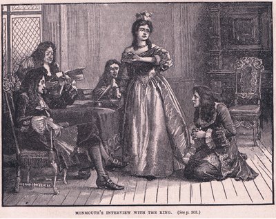 Entrevista de Monmouth con el rey AD 1685 de Henry Marriott Paget